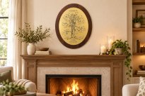 Birthstone Family Tree Plaque: Oval